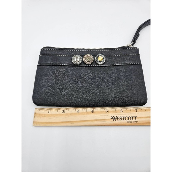 Gingersnaps Womens Black Wristlet Wallet Coin Card‎ Purse - Picture 6 of 7